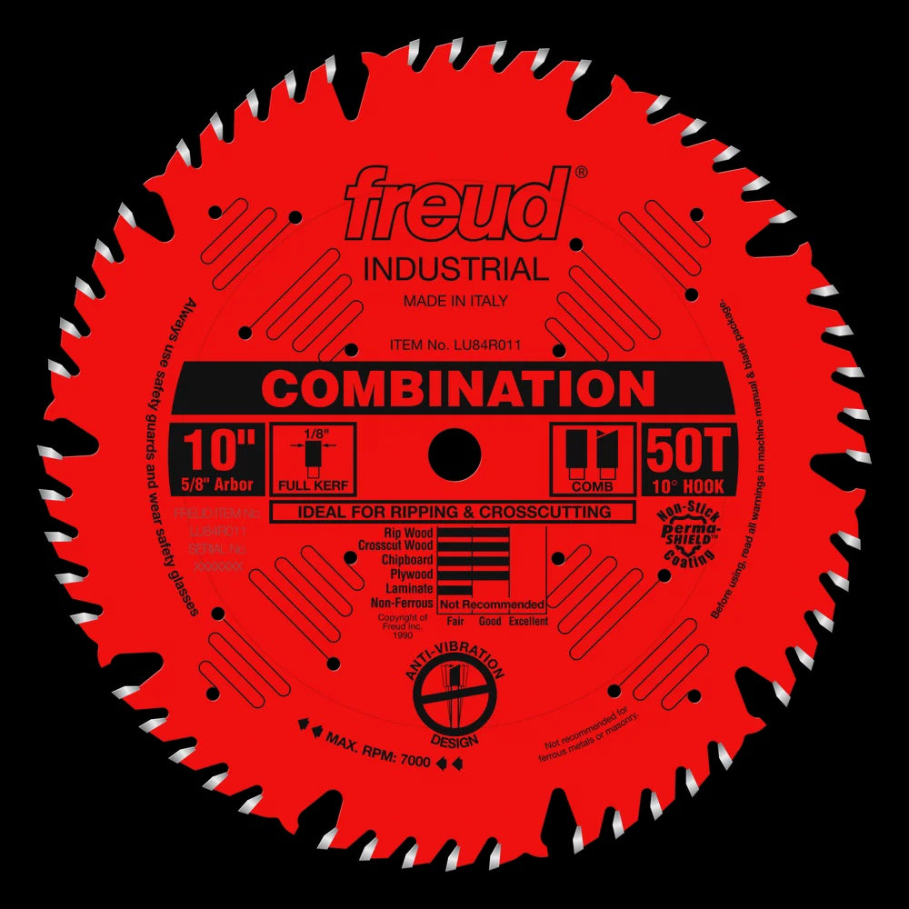 Freud 10" Combination Blade - 50T LU84R011