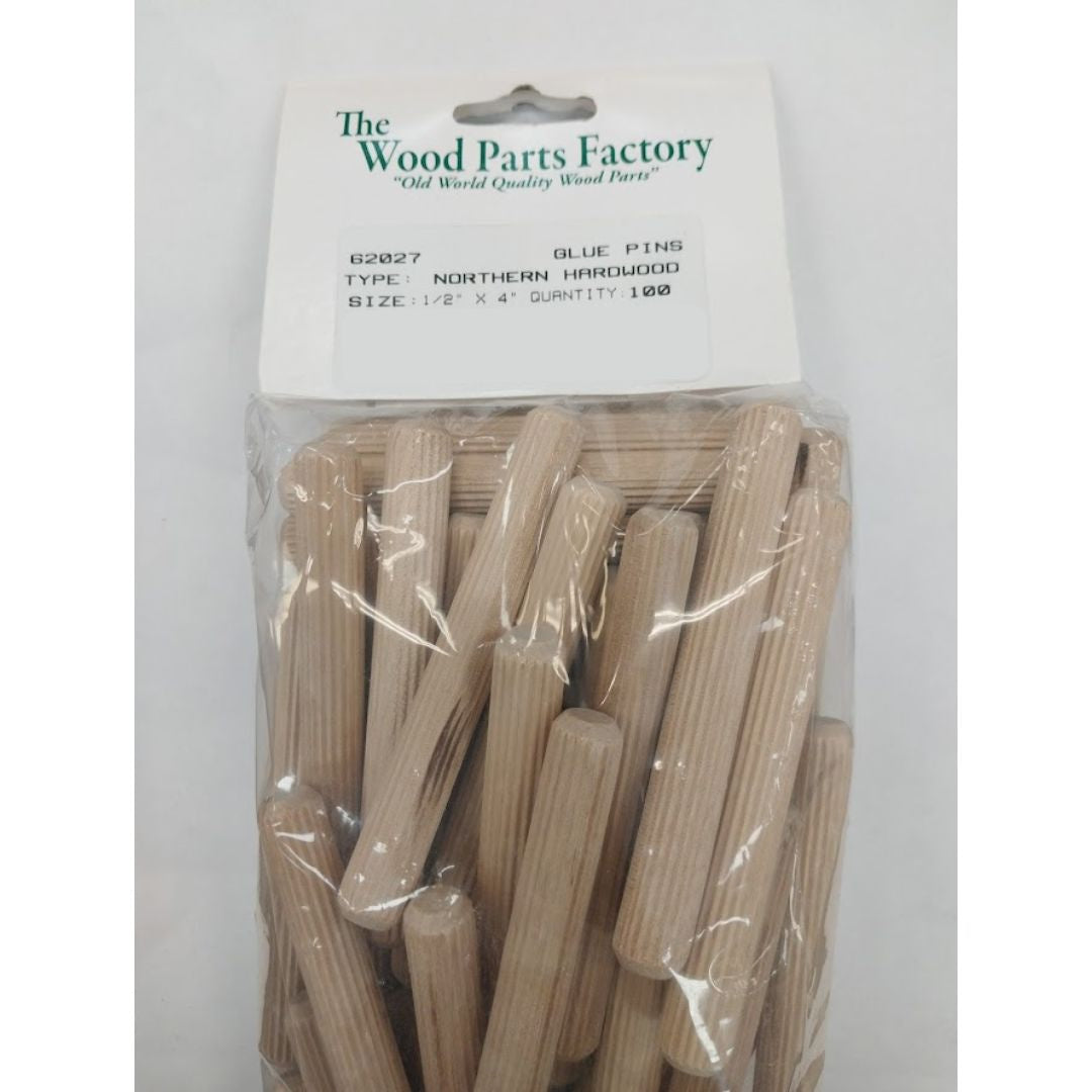 1/2" x 4" Fluted Dowel 100 pc