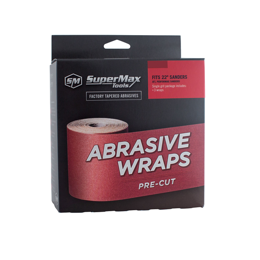 100 Grit: 22" Drum Sander (3-wraps per box)