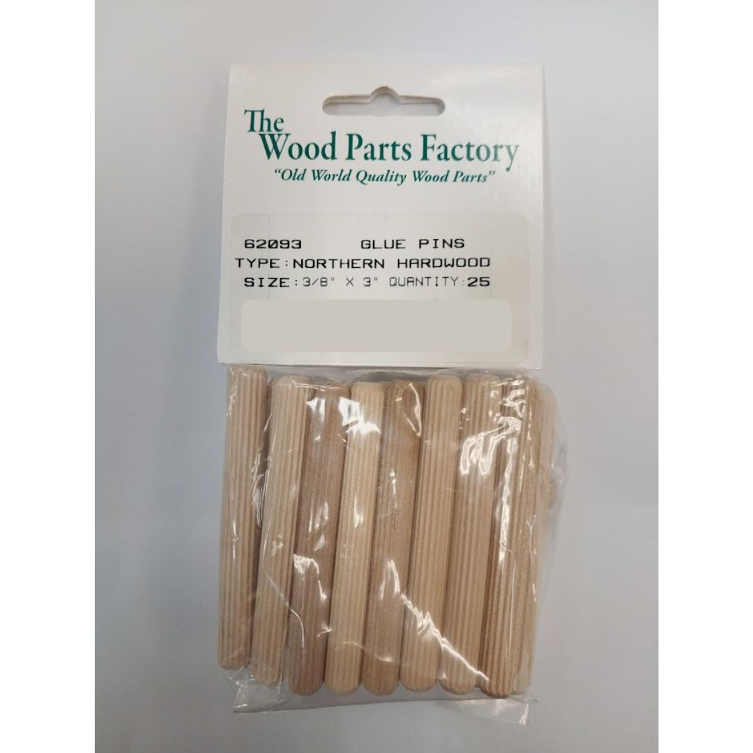3/8" x 3" Fluted Dowel 25 pc