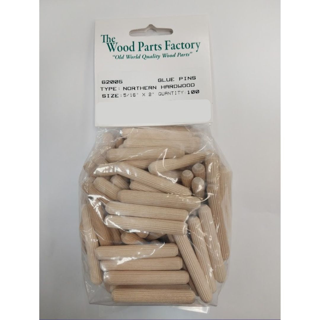 5/16" x 2" Fluted Dowel 100 pc