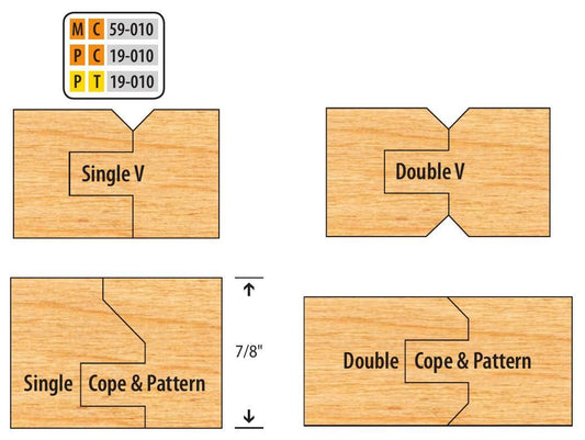 Freeborn MC-59-010 V-Paneling Cutter Set