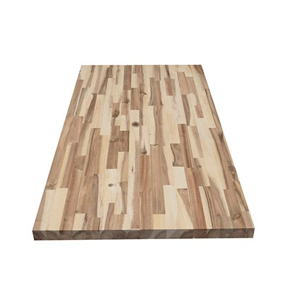 25" x 122" Butcher Block Acacia