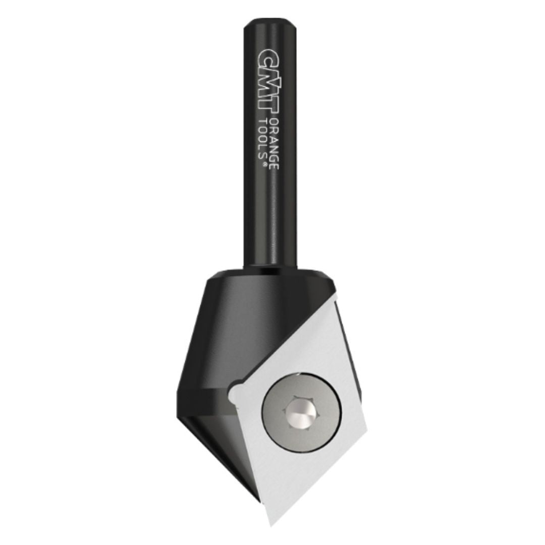 CMT - V-grooving & signmaking router bits with indexable knives (90°) 665.201.11