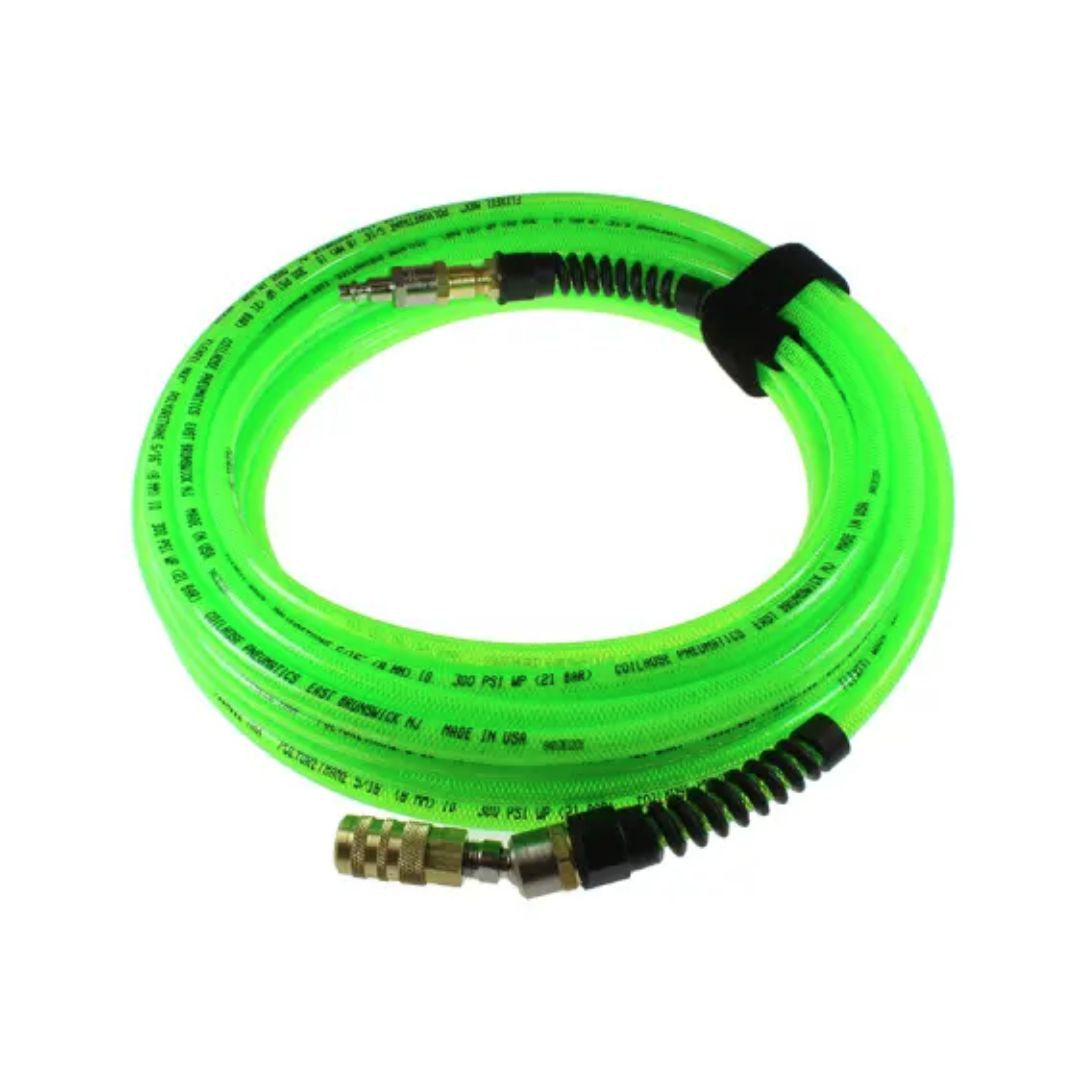 Coilhose Pneumatics Flexeel Max Hose, 1/4" x 50', Automotive Interchange, Green PFX4050GS16XS