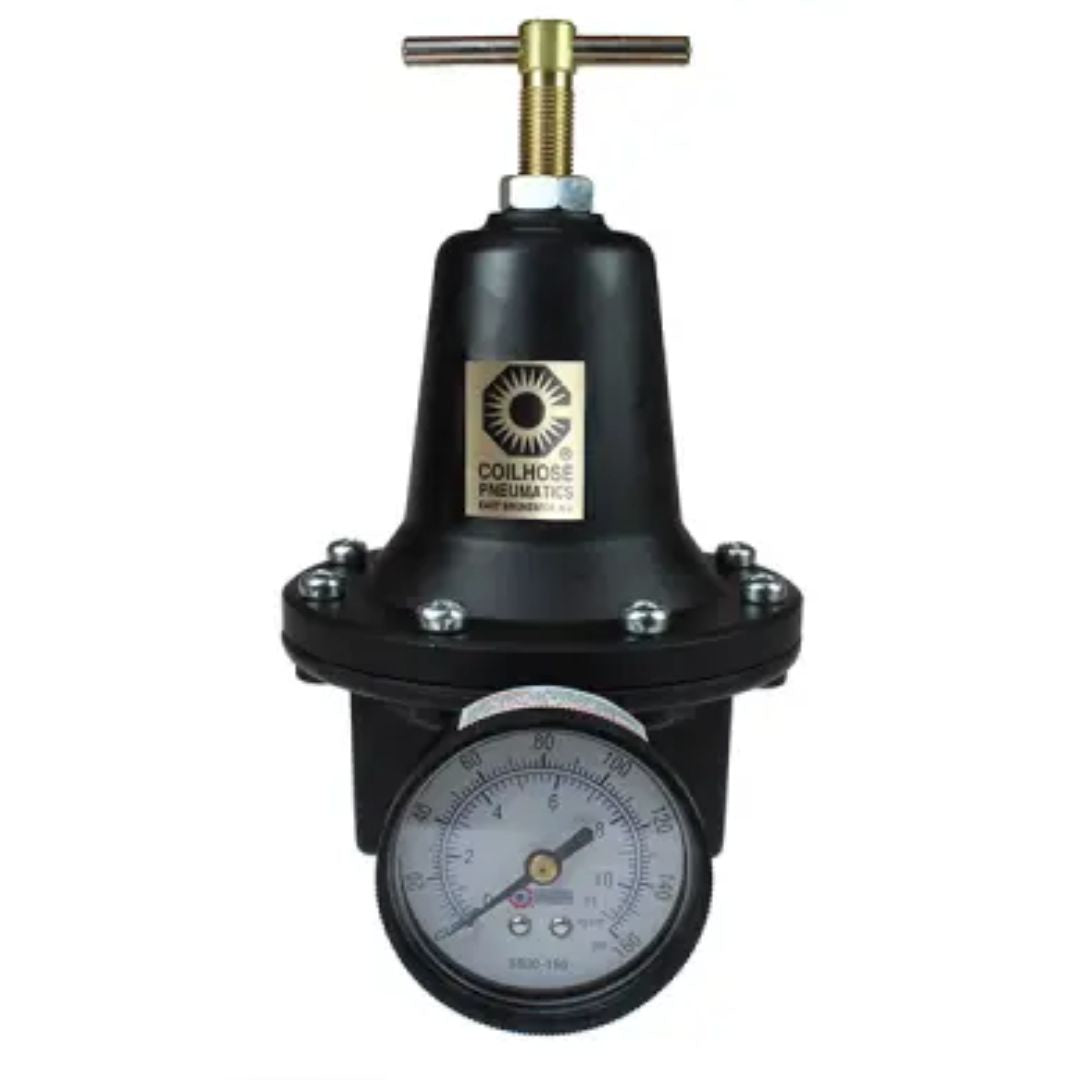 Coilhose Pneumatics Heavy Duty Series Regulator, 1/2", Gauge 8804G