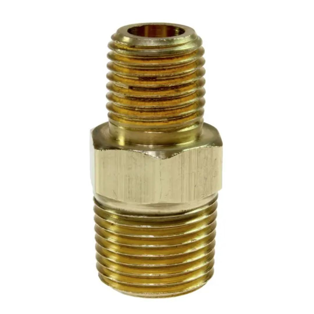 Coilhose Pneumatics Hex Nipple, 1/2" MPT x 3/8" MPT H0806
