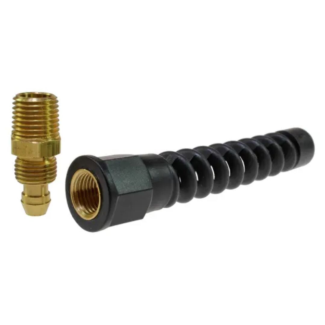 Coilhose Pneumatics Reusable Strain Relief Rigid, 3/8" ID x 1/4" MPT PRM0604SR
