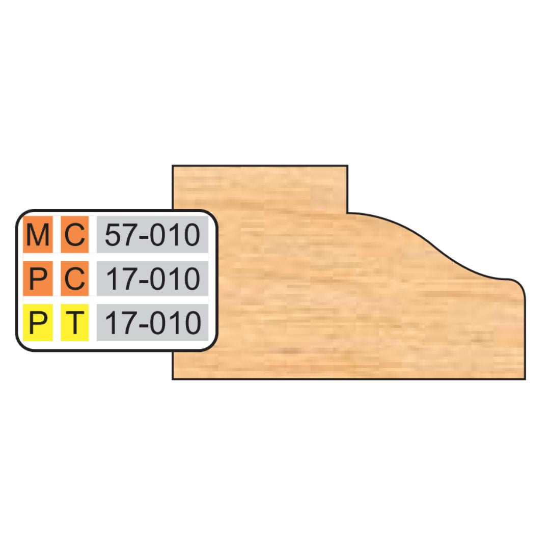 Freeborn PC-17-010 Door Edge Detail Pro-Line Shaper Cutter