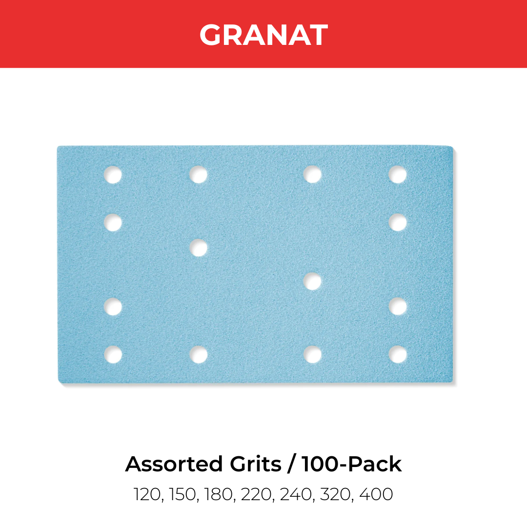 Festool 100-Pack Granat Sanding Abrasives for Rectangular 80x133 Sanders