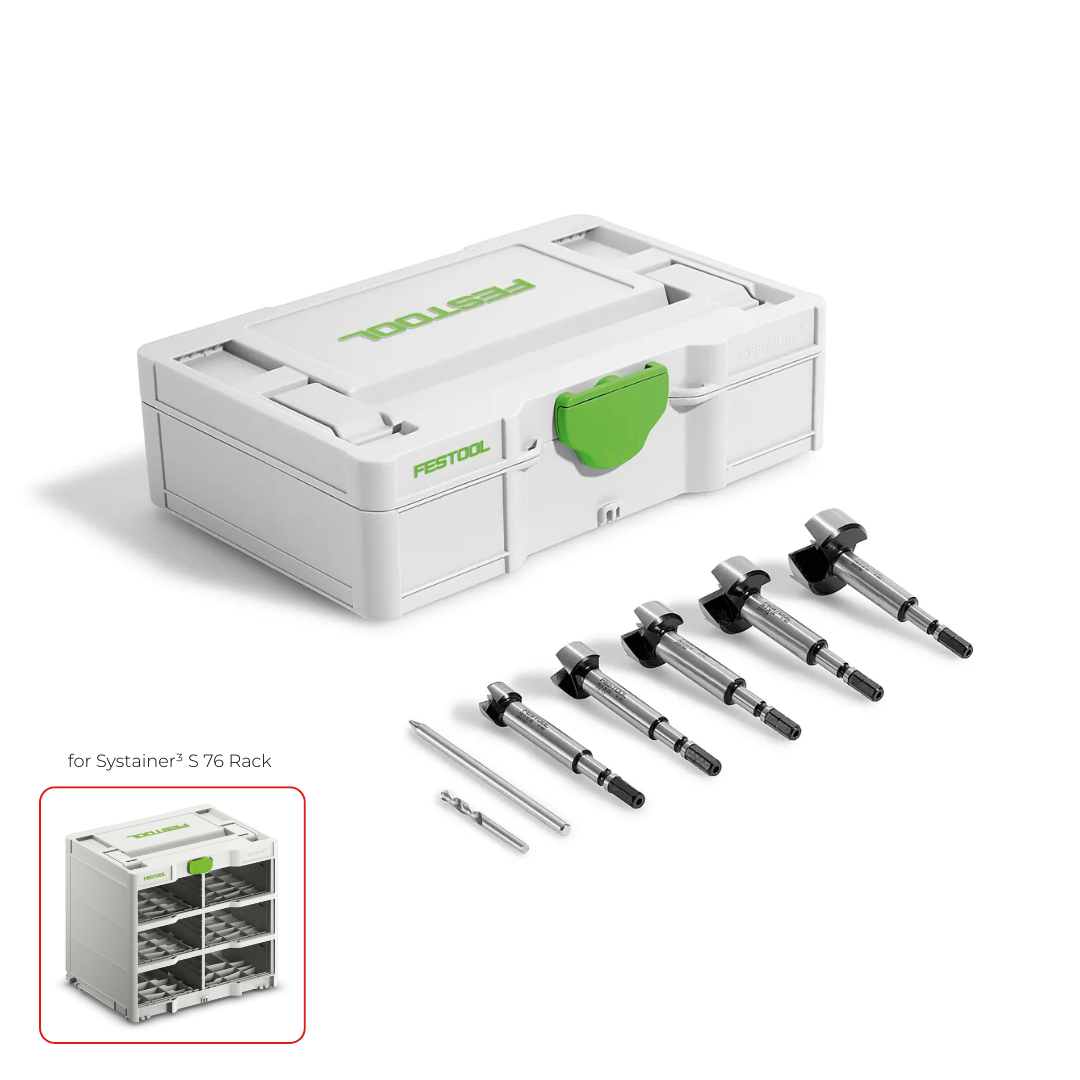 Festool 578110 Mini Systainer with Forstner Drill Bit Set for Systainer³ Rack