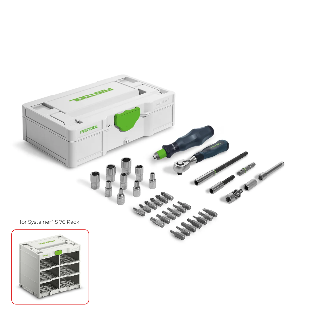 Festool 578112 Mini Systainer with Ratchet Set for Systainer³ Rack