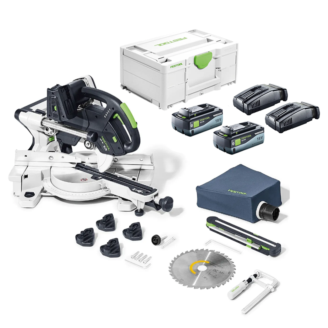 Festool KSC 60 Plus KAPEX Cordless Sliding Compound Miter Saw with Energy Set