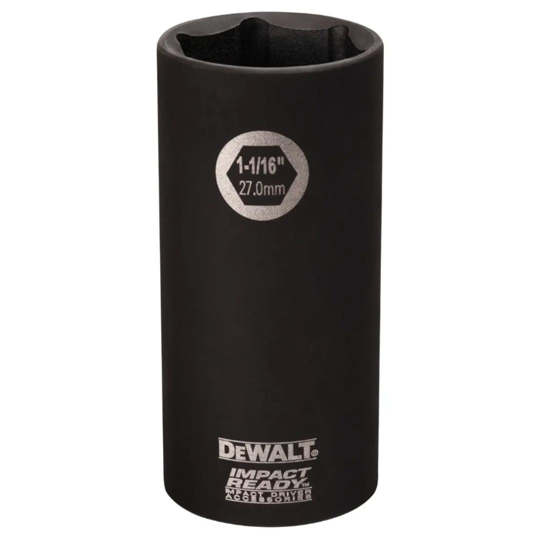 Impact Ready 1/2" Drive 1-1/16" 6-Point Deep Socket