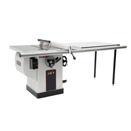 Jet 5HP 1Ph 5 HP 50 Inch Rip Deluxe Cabinet Tablesaw (708677PK)