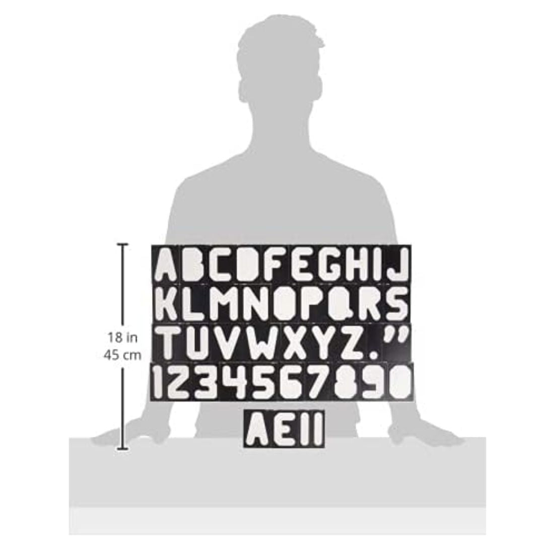 Milescraft 2.5" Horizontal Letter Number Template Set