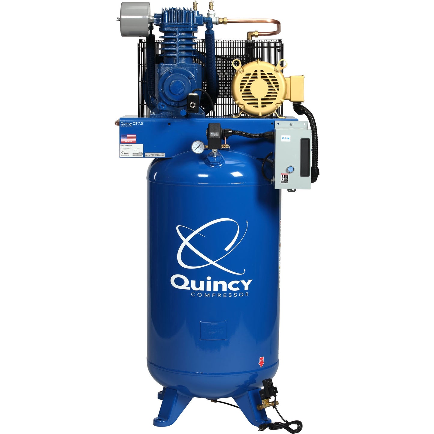 Quincy QT1 Pro 7.5 HP Air Compressor, 230 Volt 3 Phase