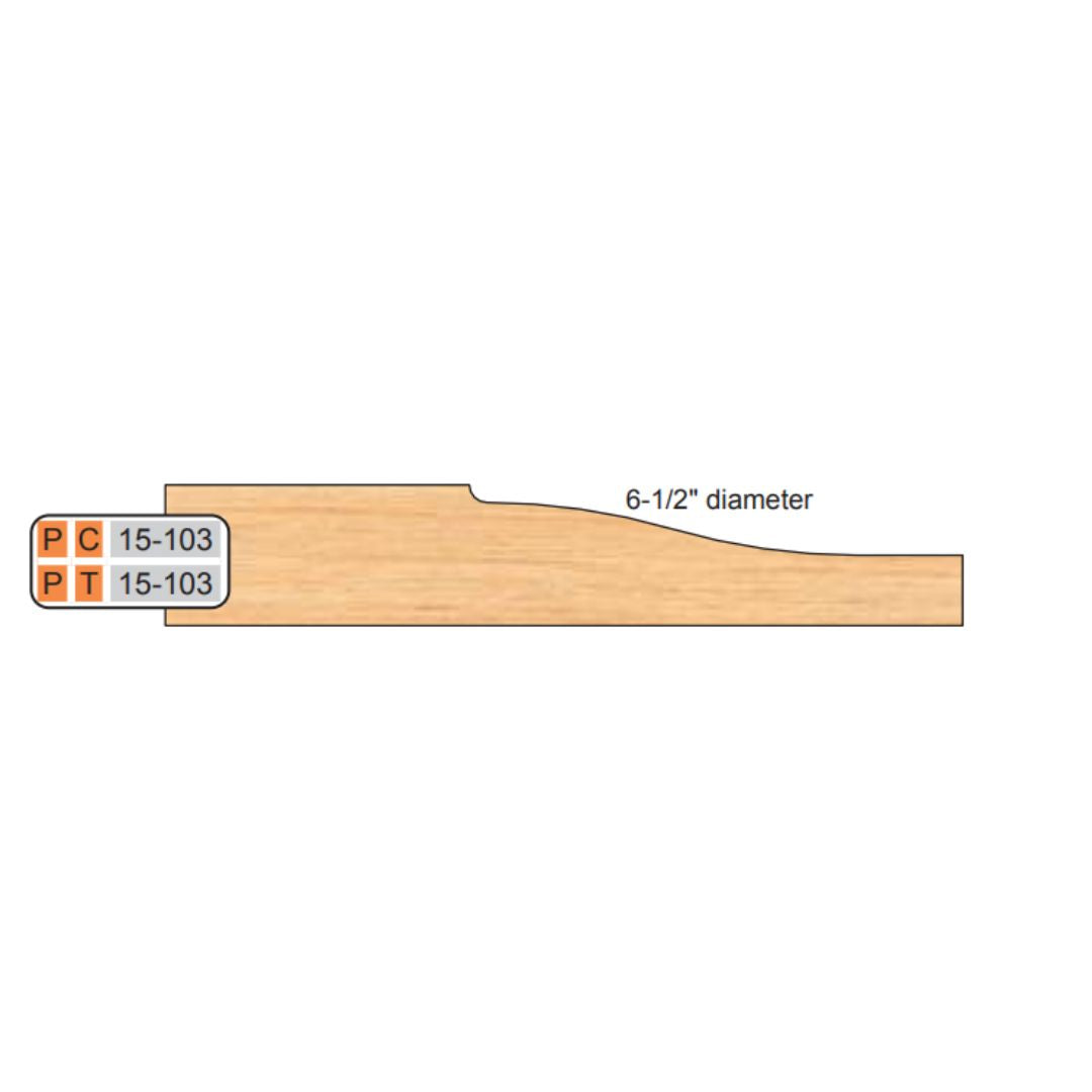 Freeborn PC-15-103 Pro-Line Raised Panel Cutter for 1/2" Material