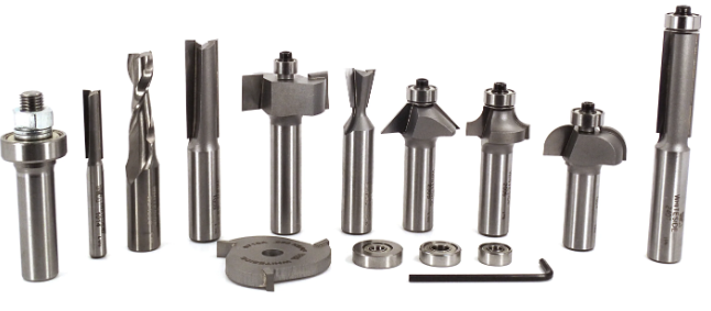 10pc Essential Router Bit Set
