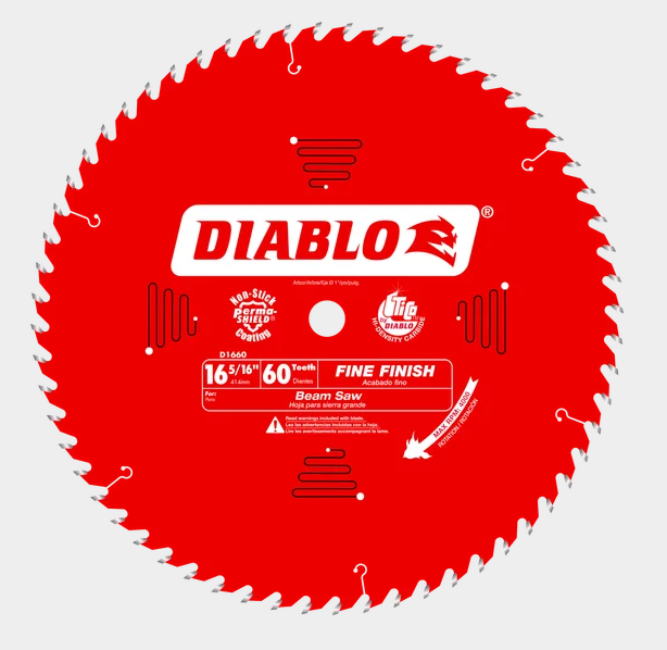 16-5/16" x 60-Teeth Fine Finish Saw Blade for Wood