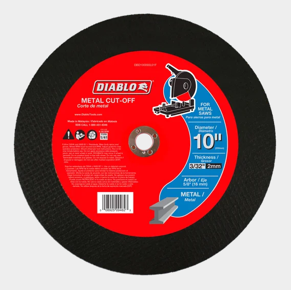 10" Metal Cut-Off Disc