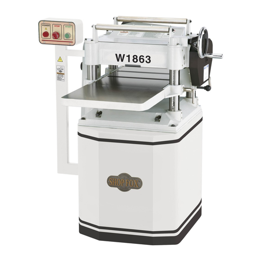 Shop Fox W1863 - 15" 3 HP Planer with Helical Cutterhead