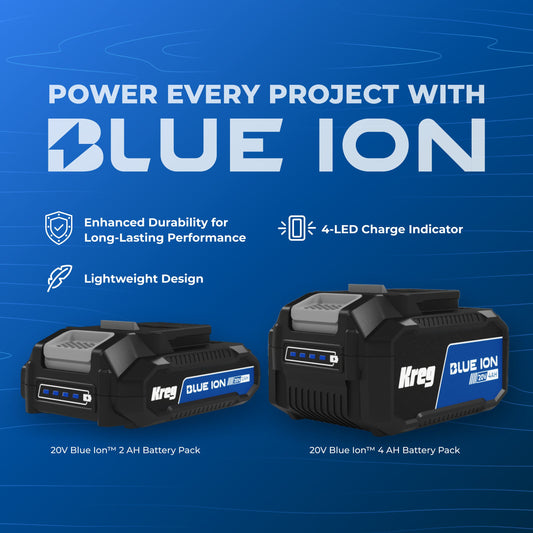 Kreg 20V Blue Ion 4.0 Ah Battery Pack