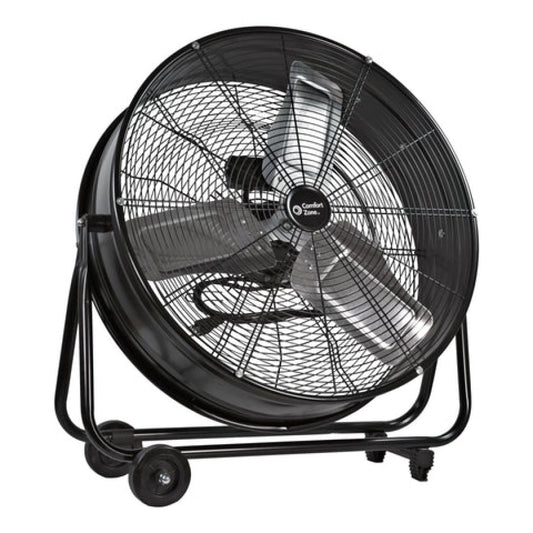 COMFORT ZONE 24" 2-SPEED HIGH-VELOCITY INDUSTRIAL DRUM FAN