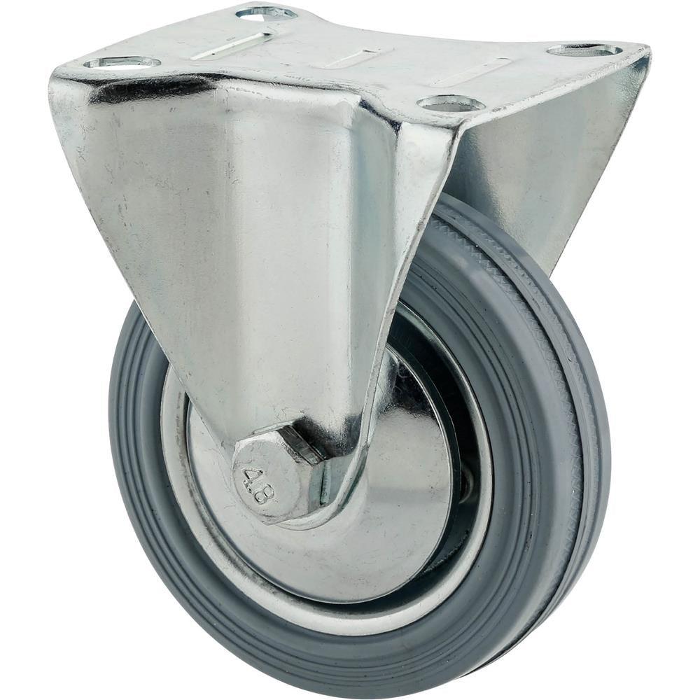 3" Fixed Gray Caster Wheel