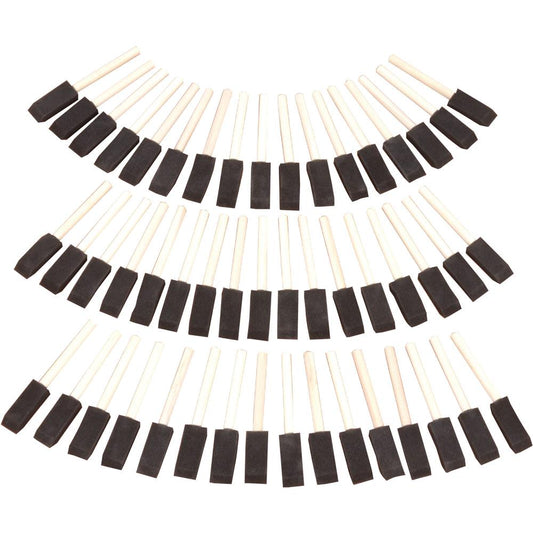 50 Piece 3/4" Foam Brush Set w