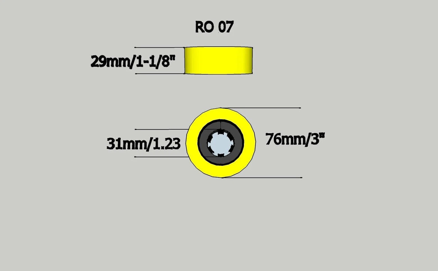 RO-07 Mini Power Feeder Wheel