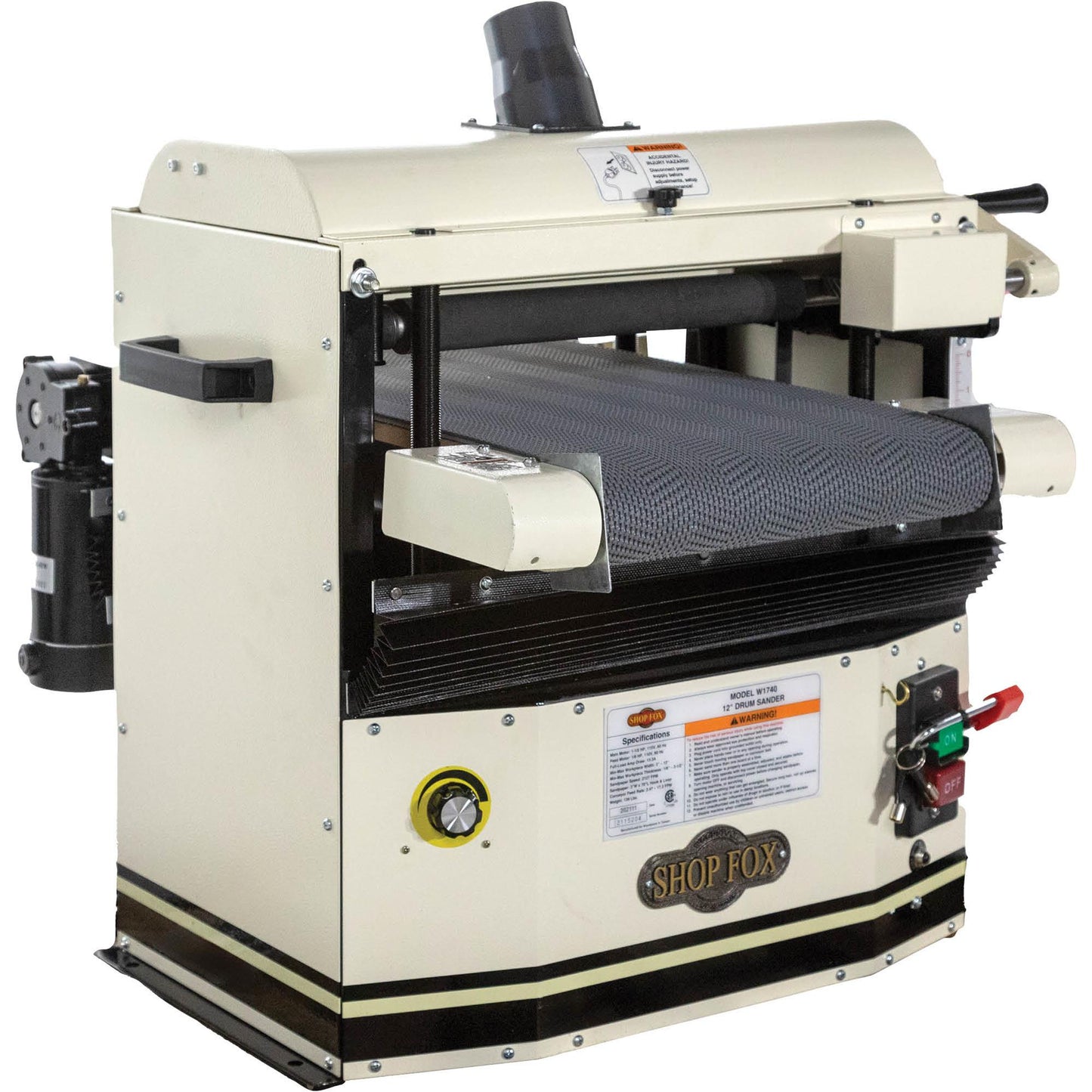 Shop Fox W1740 12" 1-1/2 HP Benchtop Drum Sander