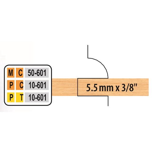 Freeborn PC-10-601 5.5mm x 3/8" Center Groover Set