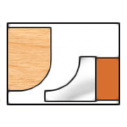 Freeborn PC-25-008 1/2" Radius Corner Rounding Shaper Cutters