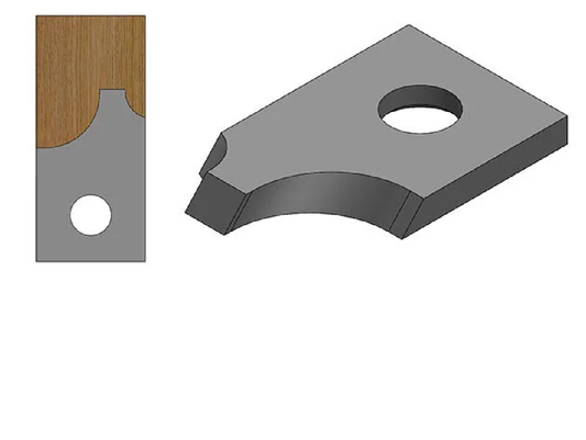 Corob #4, 1/4" & 1/2" Quarter Round - Molding Knives, Set 3