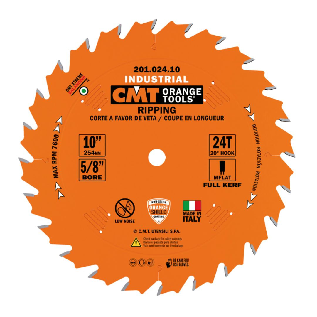 CMT - 10" Industrial Ripping Circular Saw Blade 201.024.10