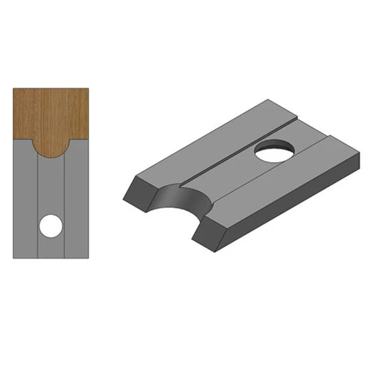 Corob #35, 1/2" Nosing - Molding Knives, Set 3
