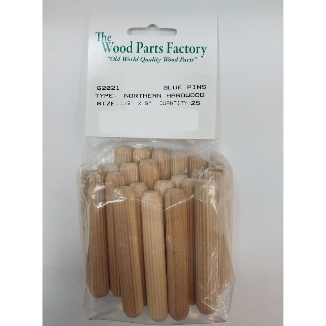 1/2" x 3" Fluted Dowel 25 pc