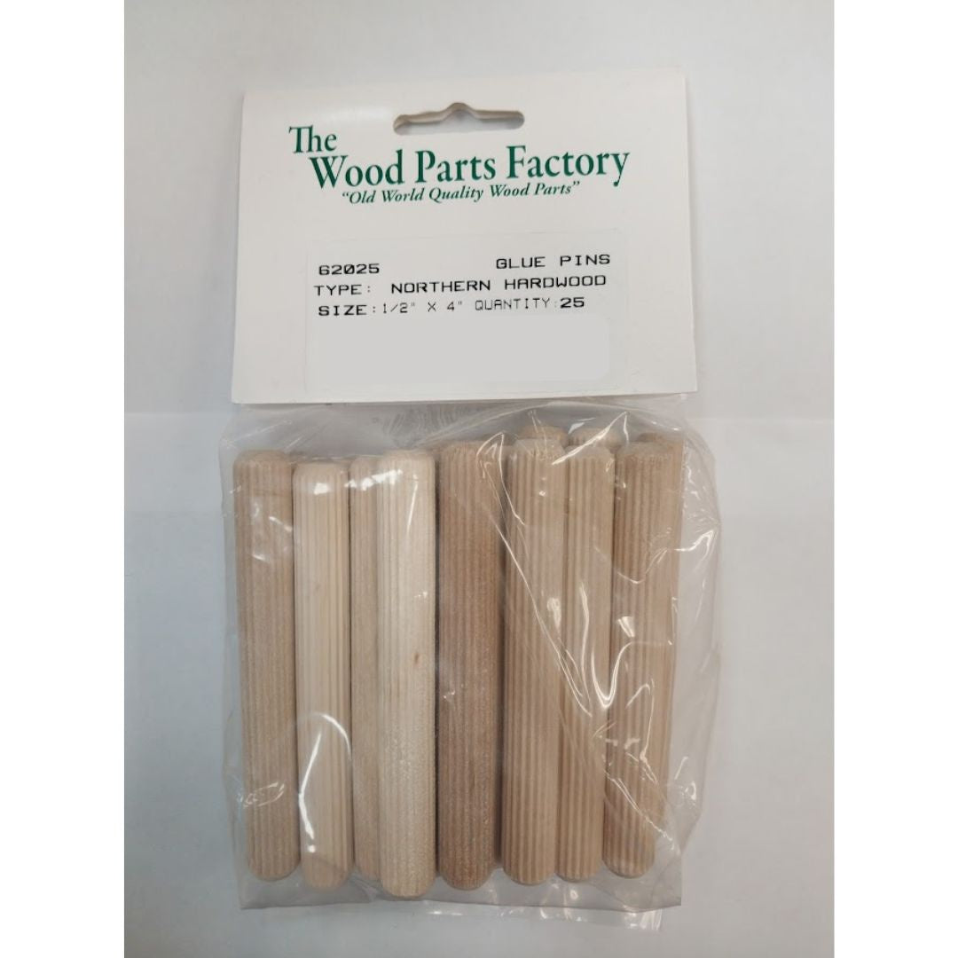 1/2" x 4" Fluted Dowel 25 pc