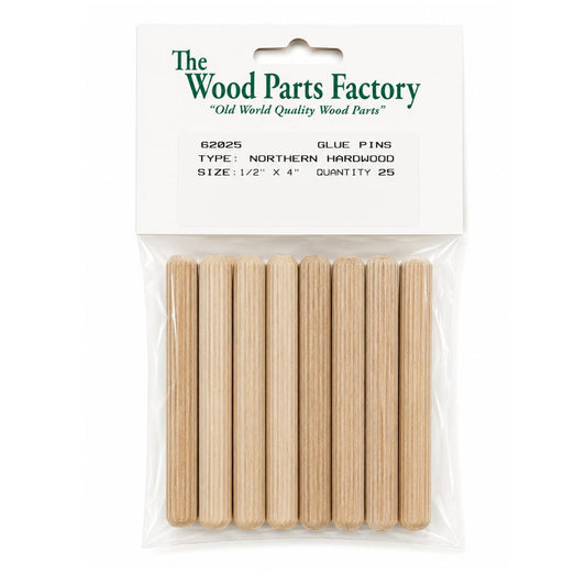 1/2" x 4" Fluted Dowel 25 pc