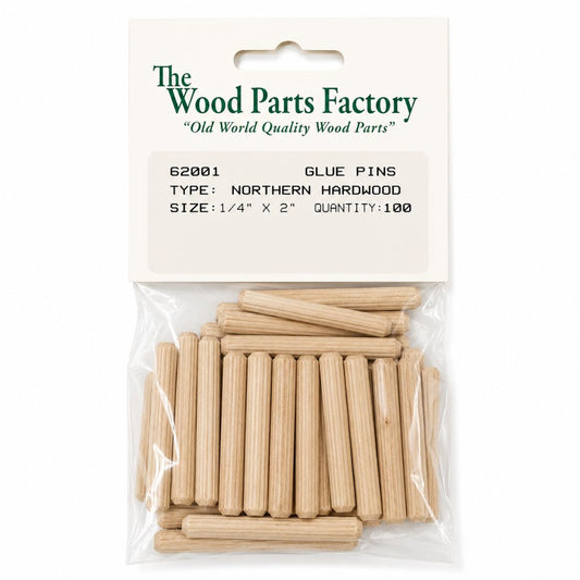 1/4" x 2" Fluted Dowel 100 pc
