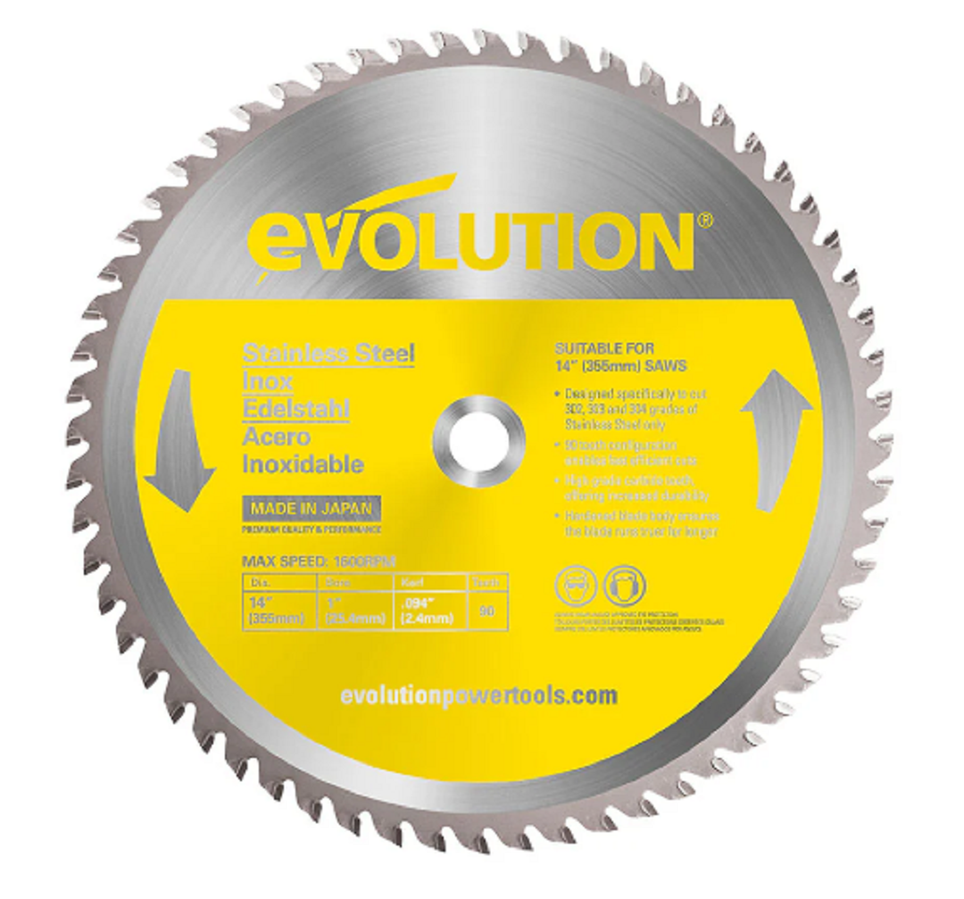 14 in. / 90T / 1 in. Arbor / Stainless Steel Blade