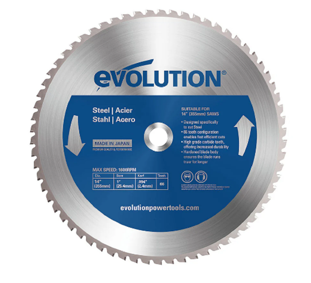 14 in. / 66T / 1 in. Arbor / Mild Steel Blade