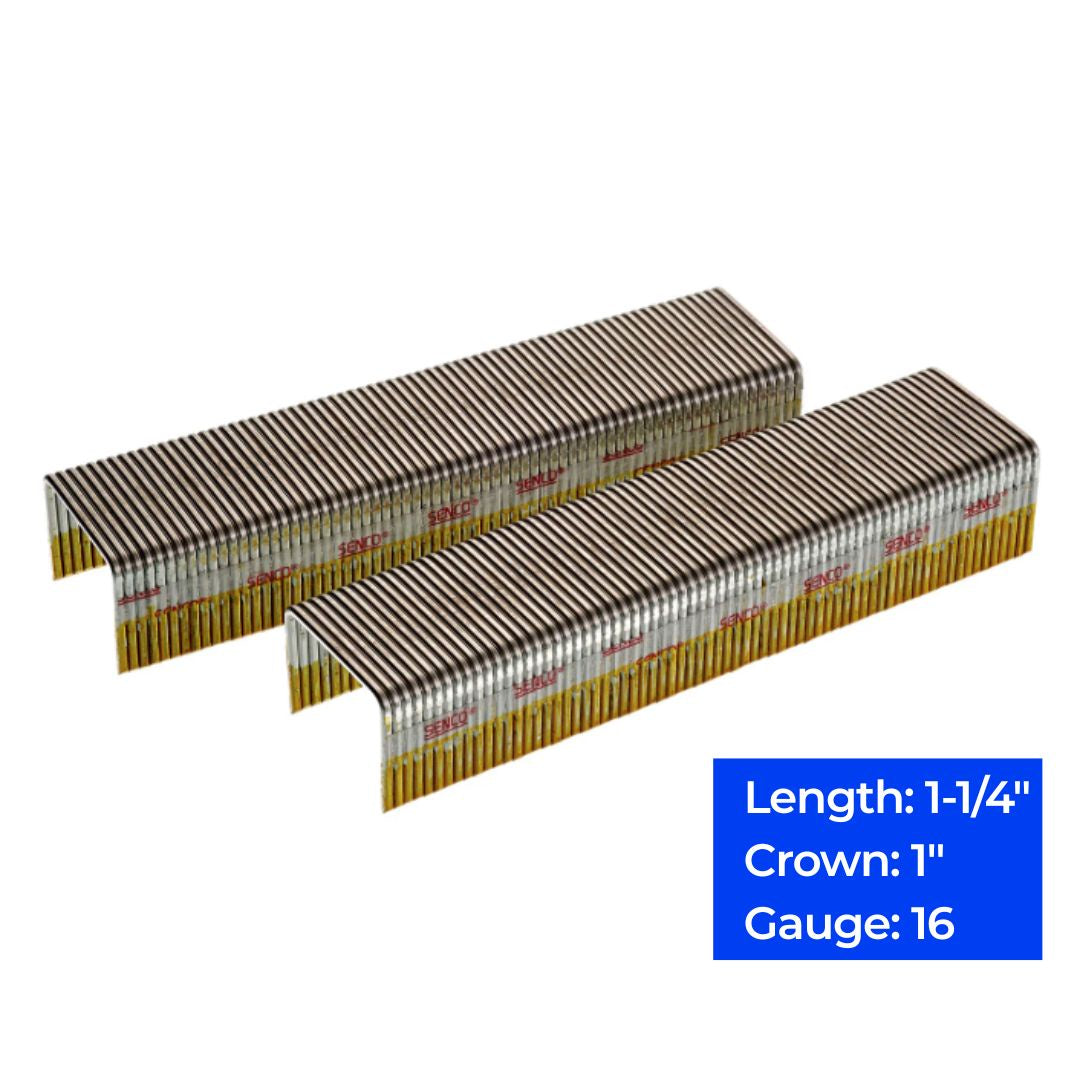 16ga 1″ Crown Heavy Wire Staples 1-1/4", 10,000 ct