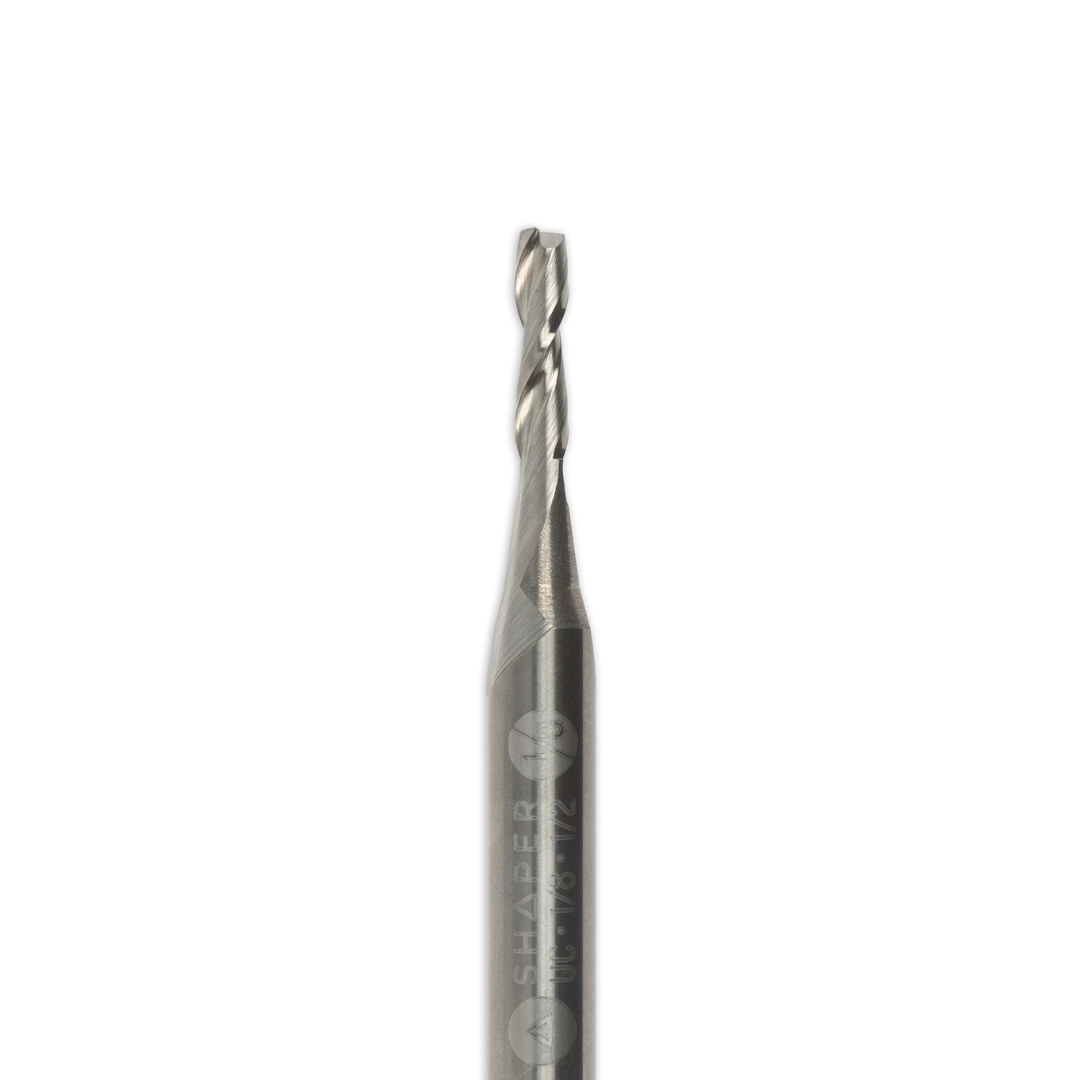 1/8” X 1/2” Up-Spiral Flat Router Bit