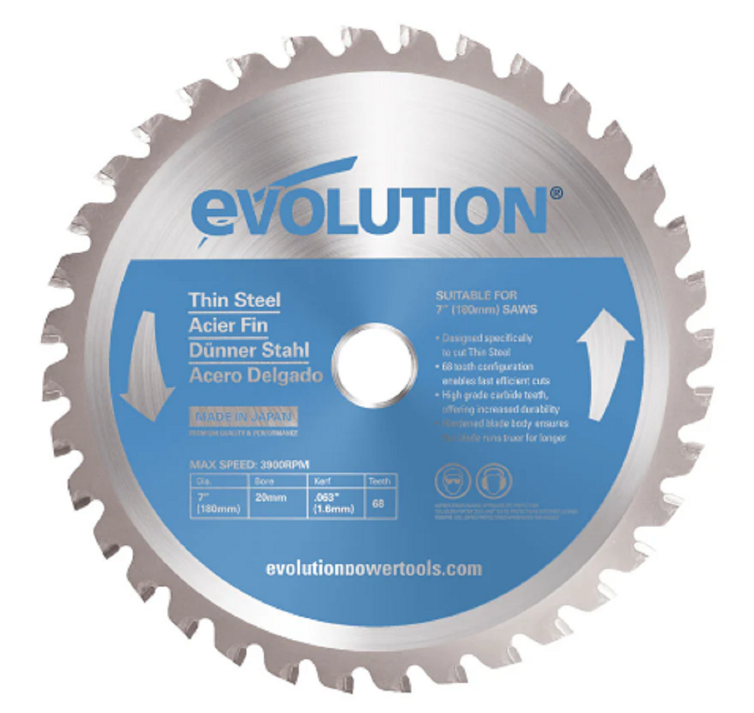 7 in. / 68T / 20mm Arbor Thin Steel Blade