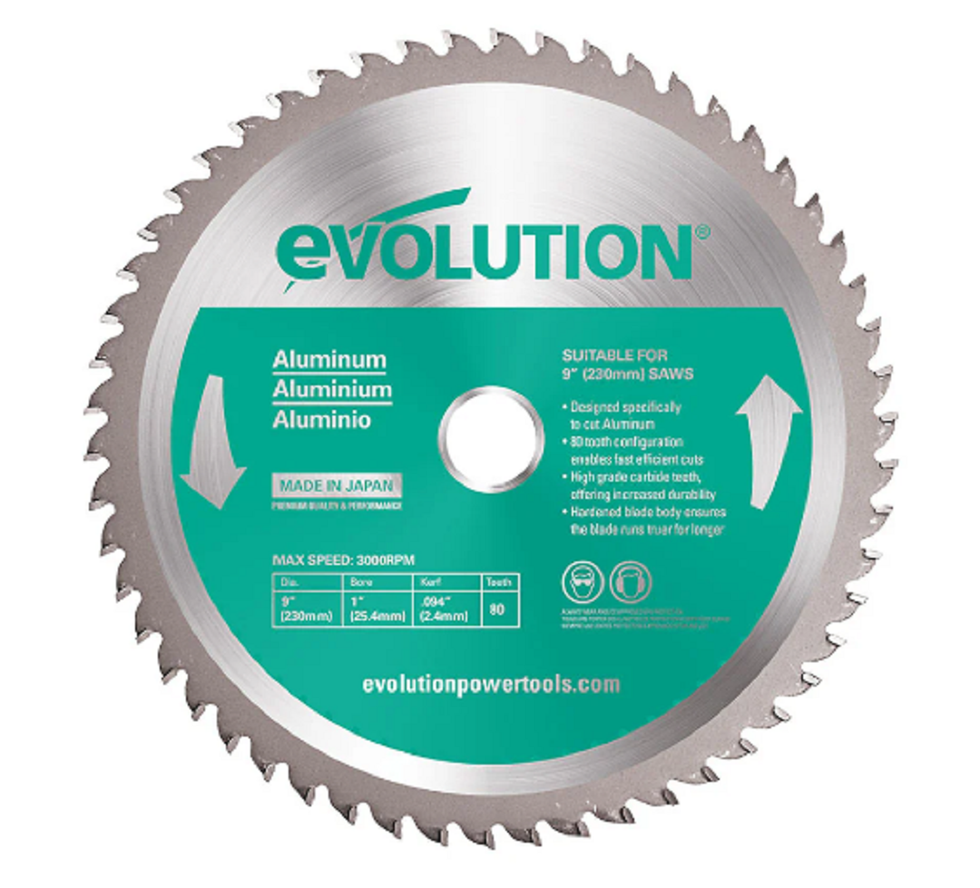 9 in. / 80T / 1 in. Arbor / Aluminum Blade