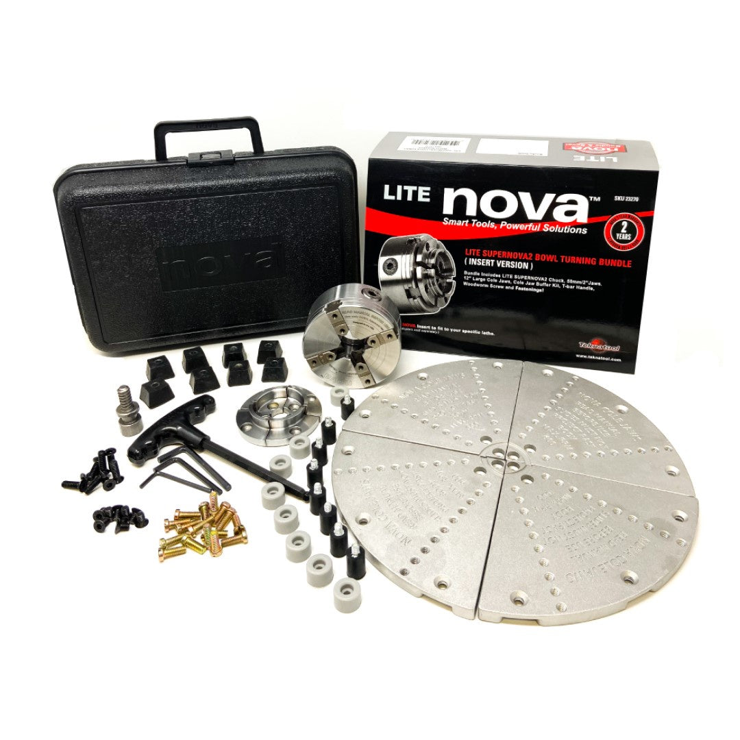 NOVA LITE SUPERNOVA2 INSERT VERSION BOWL TURNING CHUCK BUNDLE