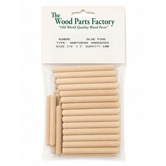 3/8" x 3" Fluted Dowel 100 pc