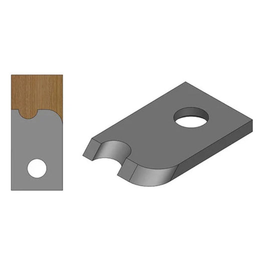 Corob #5, 5/16" Cove 3/8" Bead  - Molding Knives, Set 3